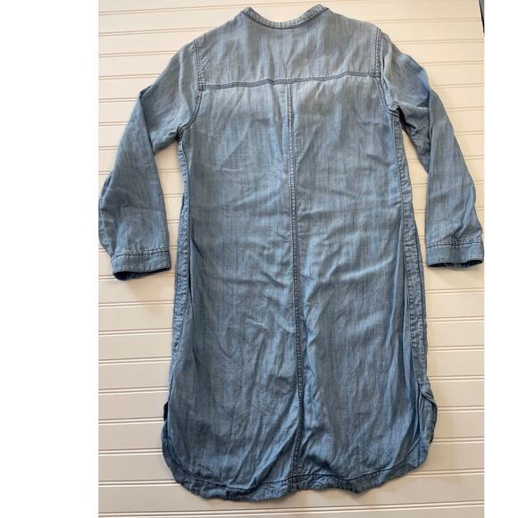 J. Crew Denim Jean Shirt Dress - Size Women's Small - Picture 7 of 8